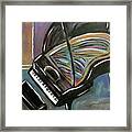 Piano With High Heel Framed Print