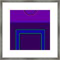 Piazza Purple Framed Print