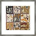 Pictorial Quilt American Framed Print