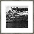 Pictured Rocks National Lakeshore 20 Bw Framed Print