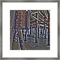 Pier Underworld Framed Print