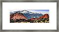 Pikes Peak Mountain Panorama - Colorado Springs Framed Print
