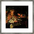 Pilate Washing His Hands Framed Print