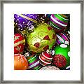 Pile Of Beautiful Ornaments Framed Print