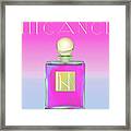 Pink Art Deco Perfume Framed Print