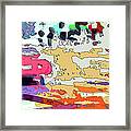 Pink Car Urban Graffiti Framed Print