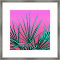 Pink Palm Life - Miami Vaporwave Framed Print