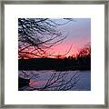 Pink Sky At Night Framed Print