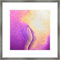 Pink To Yellow Girl. Framed Print
