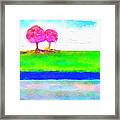 Pink Trees Framed Print