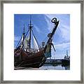 Pirate Ship - Sousse Harbour Framed Print