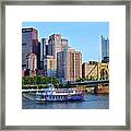 Pittsburgh River Cruise Framed Print