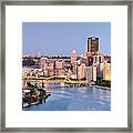 Pittsburgh-- Three Rivers Panorama Framed Print
