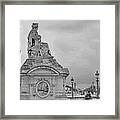 Place De La Concorde With A View Of The Eiffel Tower Framed Print