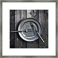 Plate With Silverware Framed Print