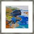 Cliffs Of Point Lobos Ca Framed Print