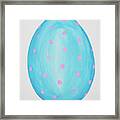 Polka Dot Easter Egg Framed Print