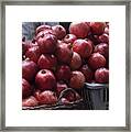 Pomegranates At Jerusalem's Old City Market Framed Print