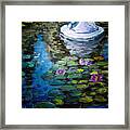 Pond In Monet Garden Framed Print