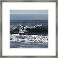 Ponquogue Surfer Framed Print