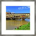 Ponte Vecchio, Florence, Firenze, Italia Framed Print