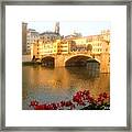Ponte Vecchio In Florence Framed Print