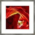 Pool Of Fire Framed Print