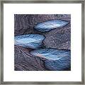 Pooled Blue Framed Print