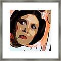 Pop Art Princess Leia Organa Framed Print