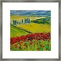 Poppies In Provence Framed Print