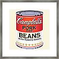 Pork And Beans Framed Print