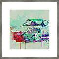 Porsche 911 Watercolor 2 Framed Print