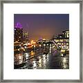 Port City Fog Framed Print