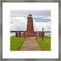 Port Of Kissimmee Lighthouse In Central Florida Framed Print