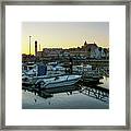 Port Of Rota At Sunset Cadiz Spain Framed Print