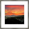 Port Of Spain Sunset Framed Print