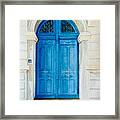 Porte Bleue De L'ancien Notaire Framed Print