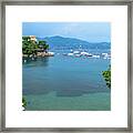 Portofino Natural Marine Area Framed Print