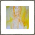 Portrait In Yellow Framed Print