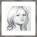 Portrait Of A Girl Framed Print