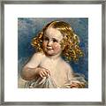 Portrait Of A Young Girl Framed Print