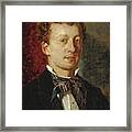 Portrait Of A Young Man Framed Print