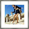 Portrait Of Marisa Berenson Framed Print