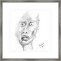 Portrait With Mechanical Pencil Framed Print