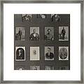 Portraits Of 15 African American Framed Print