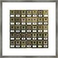Post Office Boxes Framed Print