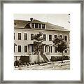 Post Station Hospital At Presidio Of Monterey Was At Corner Of Stilwell Way And Fitch Ave. Framed Print