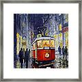 Prague Old Tram 06 Framed Print