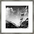 Prayer Flags In The Himalayas Framed Print
