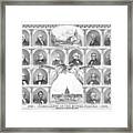 Presidents Of The United States 1776-1876 Framed Print